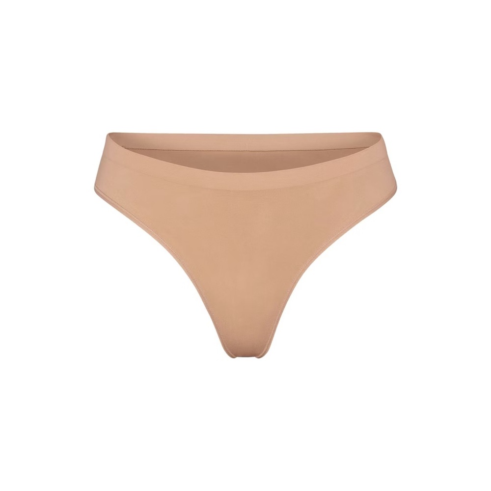Skims Soft Smoothing Seamless Thong Ochre 3X Nude Ultra Light Lingerie Neutral